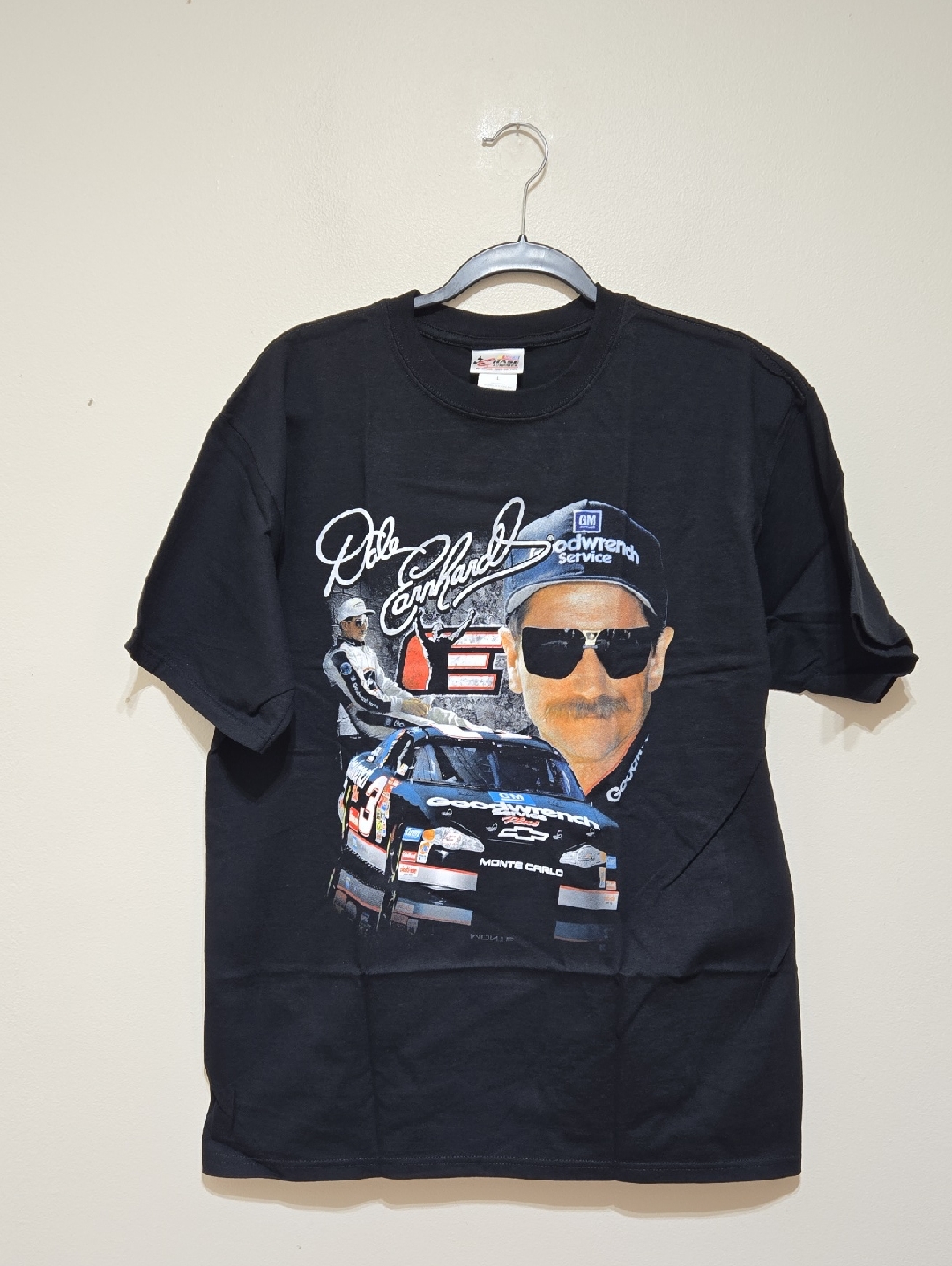 Nascar Chase Authentics Dale Earnhardt Black Short-Sleeve Racing Graphic Tee